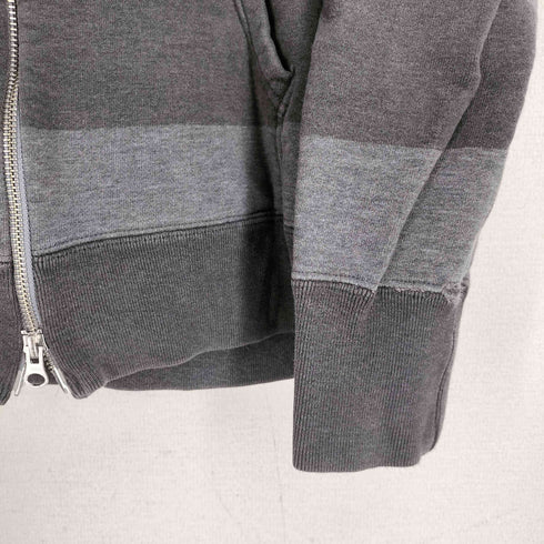 ループウィラー LOOPWHEELER ボーダー ジップアップパーカー レディース JPN:M